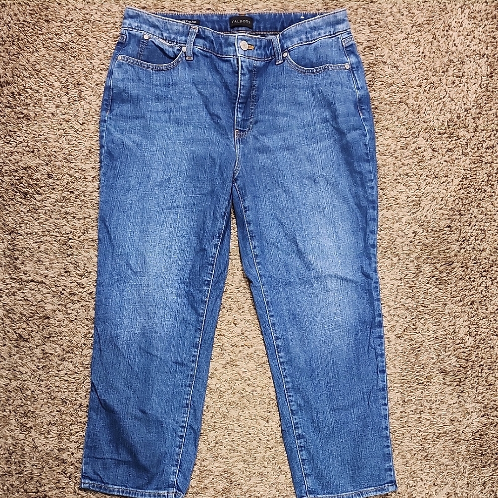 Talbots Mid-Wash Blue Cropped Jeans